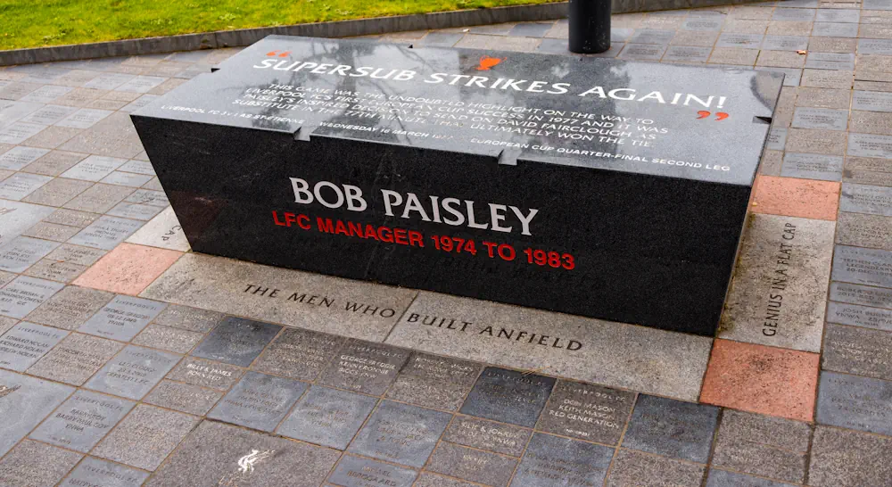 Bob Paisley-herdenking op de Walk of Fame buiten het Anfield-stadion